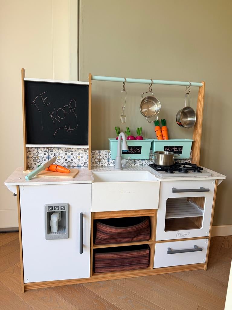 Speelkeuken Kidkraft met compleet accessoires, Ophalen, Zo goed als nieuw, Speelkeuken