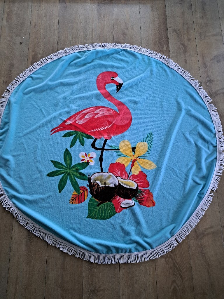 Mooi rond picknickkleed, handdoek of speelkleed 150cm, Ophalen of Verzenden, Zo goed als nieuw, Blauw, Handdoek