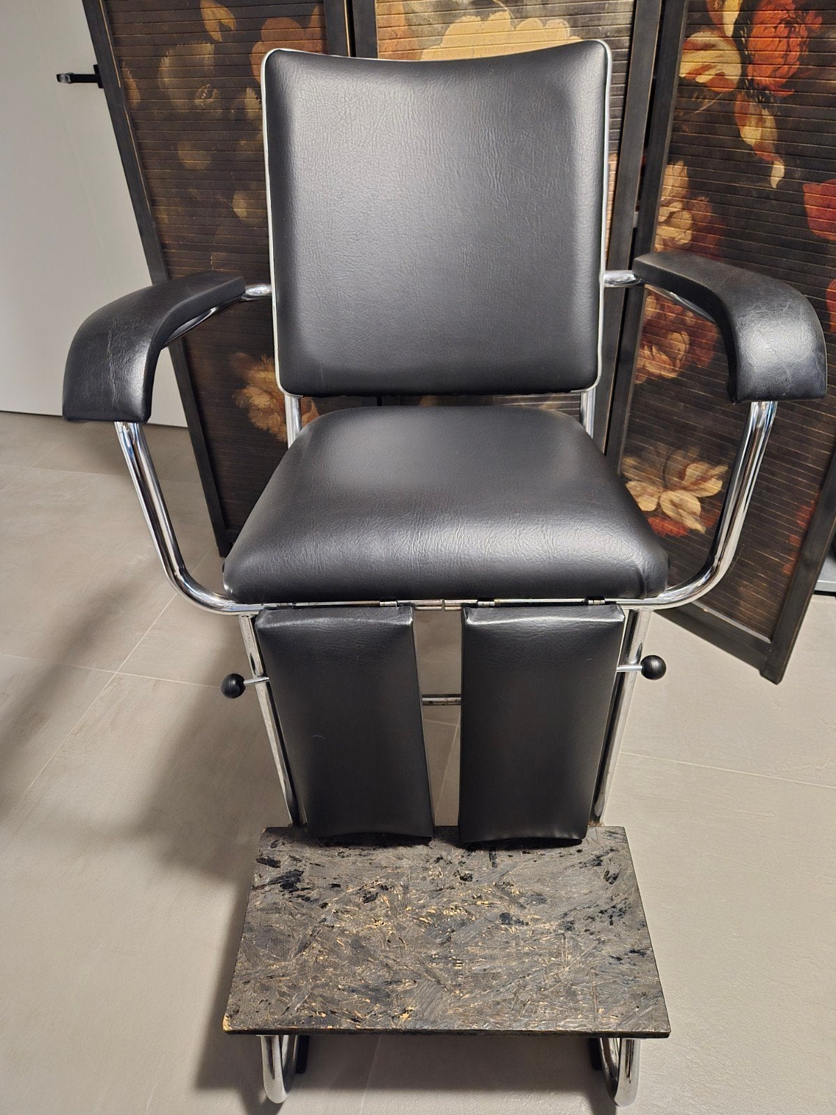Pedicurestoel zwart