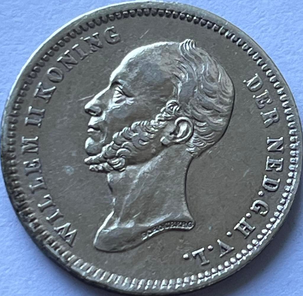Zilveren kwartje 1848 heel mooi exemplaar, Postzegels en Munten, Munten | Nederland, Zilver, 25 cent, Ophalen of Verzenden, Losse munt