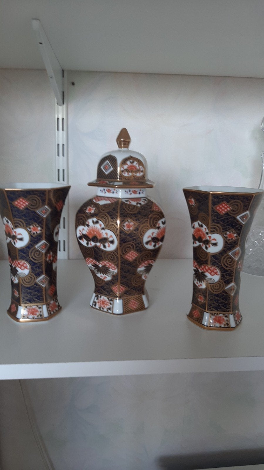 Vintage Japans porseleinen vazen set - Shimabara, Ophalen