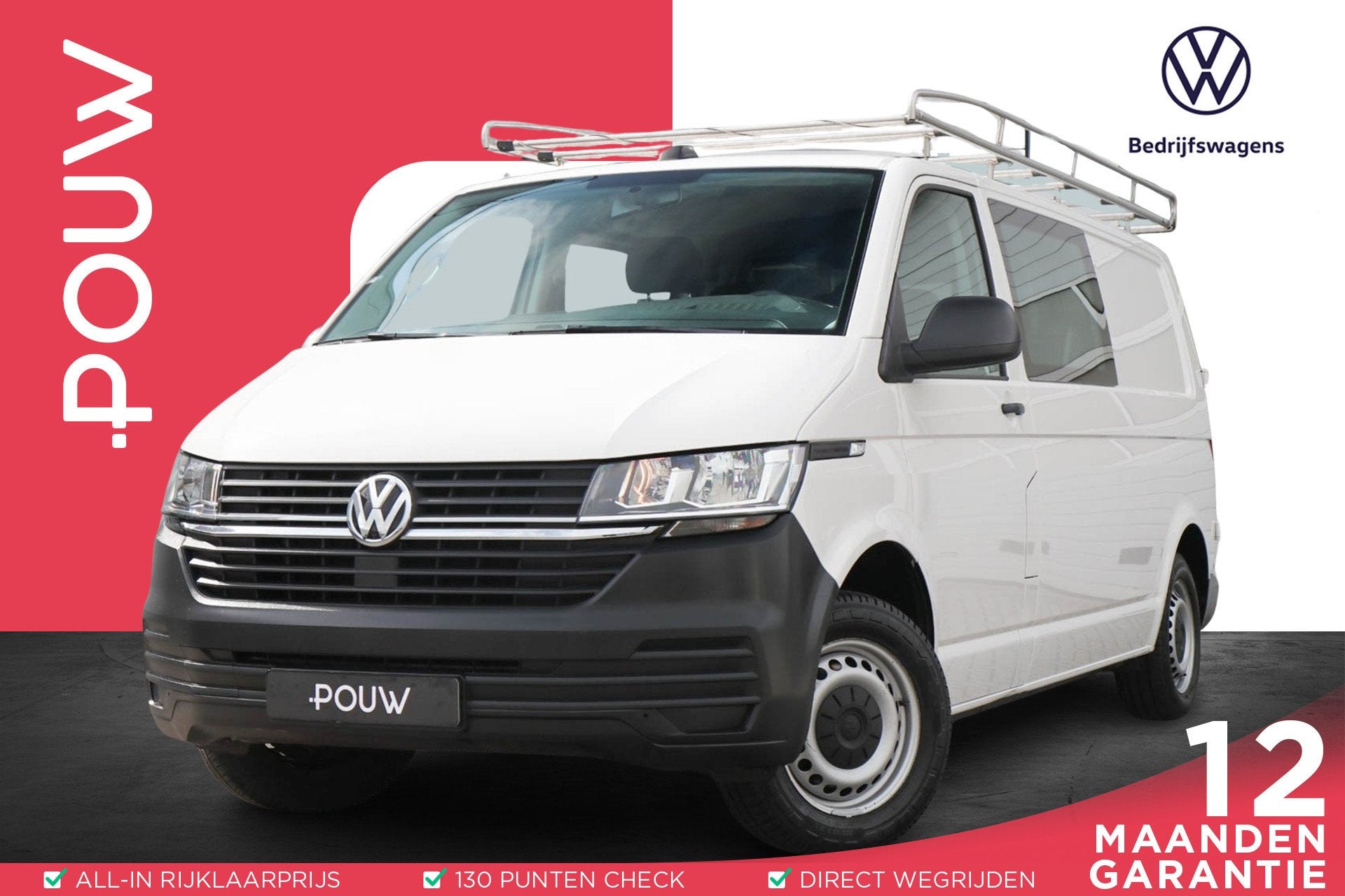 Volkswagen Transporter 2.0 TDI 110pk L2H1 30 DC Comfortline, Voorwielaandrijving, 12 maanden, Stof, Gebruikt