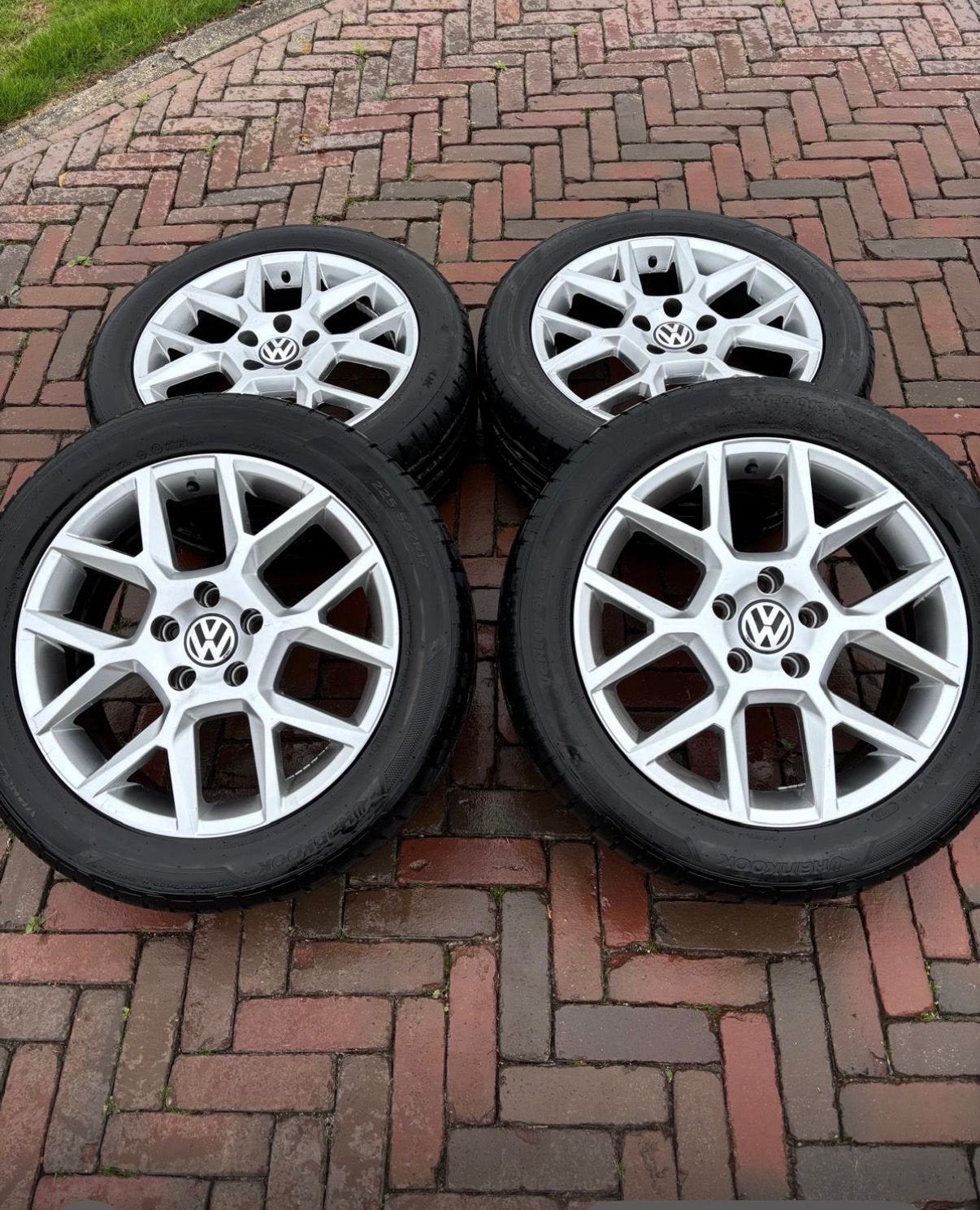 Velgen 35 jaar editie imitatie vw golf z.g.a.n. banden, Auto-onderdelen, Banden en Velgen, Ophalen, Gebruikt, Banden en Velgen