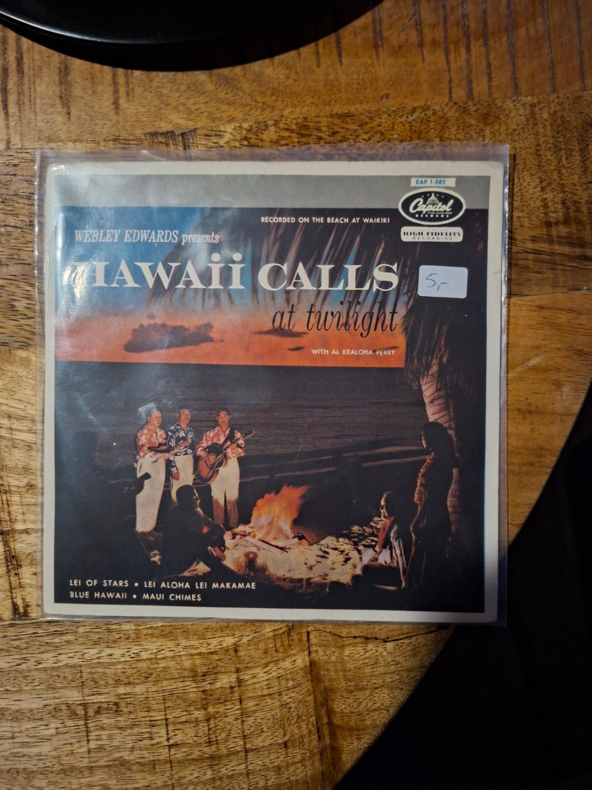 Webley Edwards - Hawaii Calls at Twilight EP (Vinyl), Ophalen of Verzenden, Gebruikt, 7 inch, EP