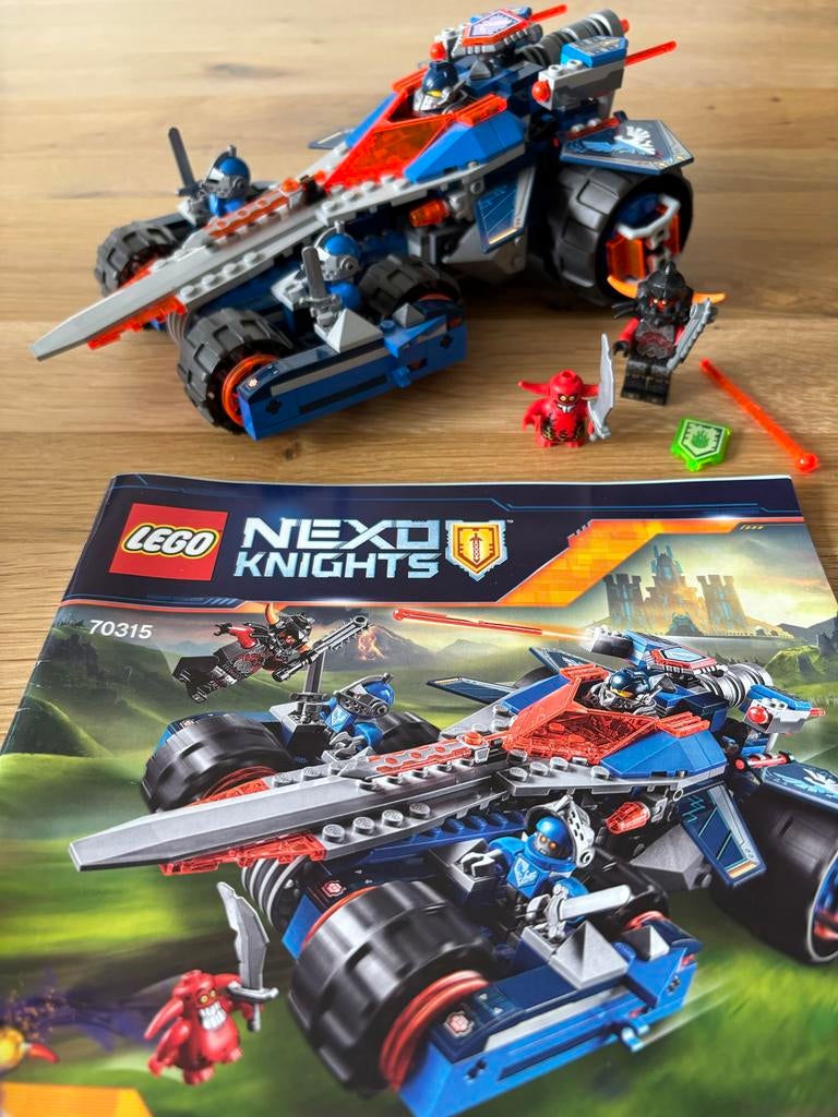 LEGO Nexo Knights 70315 Clay's Rumble Blade, Lego, Ophalen of Verzenden, Zo goed als nieuw, Compleet