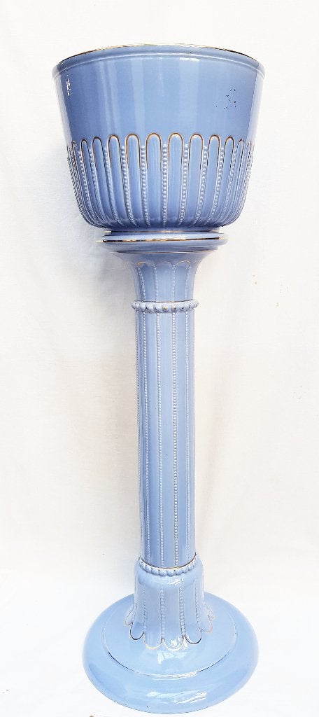 Mettlach Boch - Jugendstile Plantenzuil potstand., Ophalen