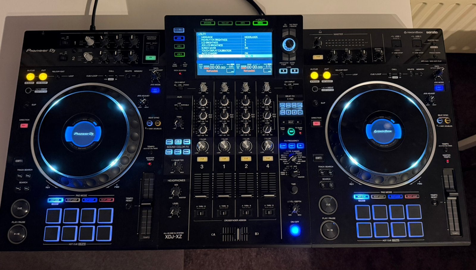 Pioneer XDJ-XZ + decksaver + originele doos, Ophalen, Zo goed als nieuw, Dj-set, Pioneer