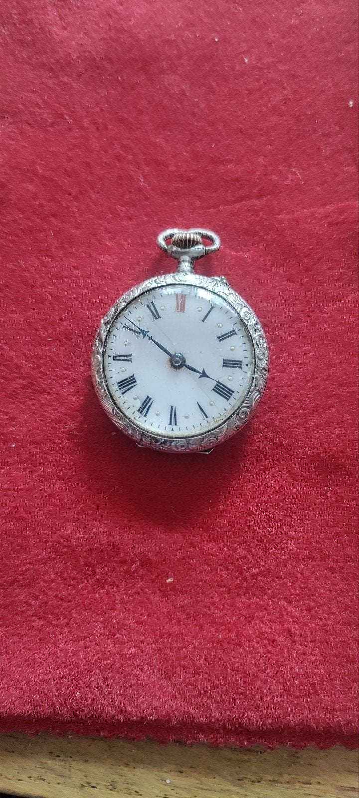 Antiek zilveren dames zakhorloge, Sieraden, Tassen en Uiterlijk, Horloges | Antiek, Overige merken, Zakhorloge, Ophalen of Verzenden