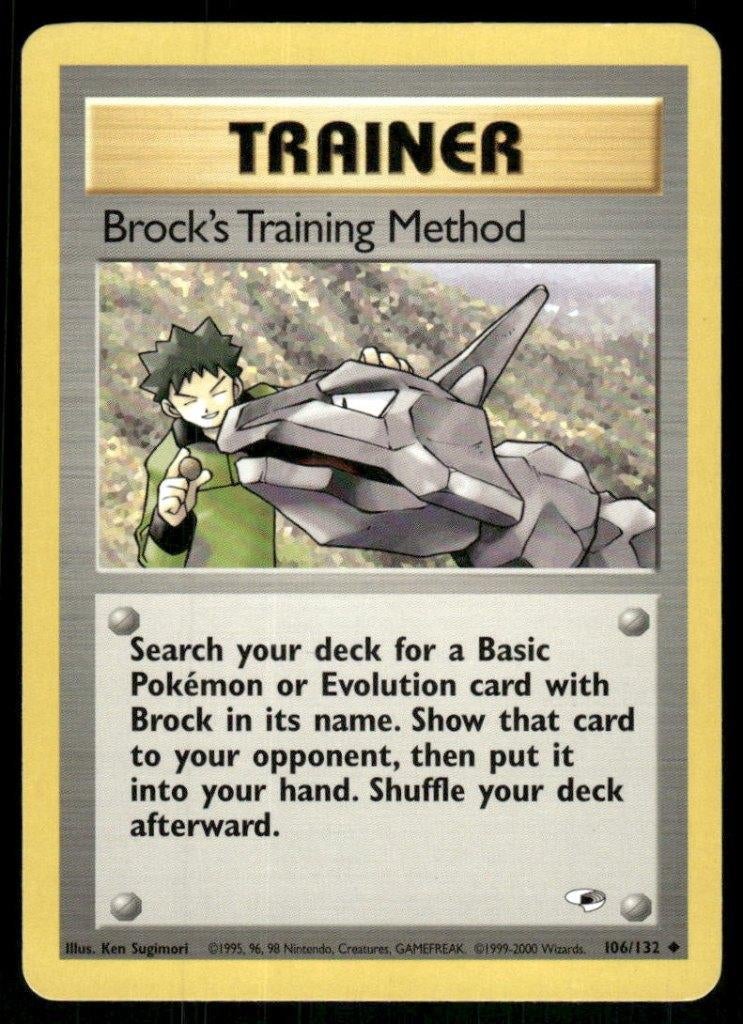 Brock's Training Method 106/132 - Gym Heroes (NM), Verzenden, Gebruikt