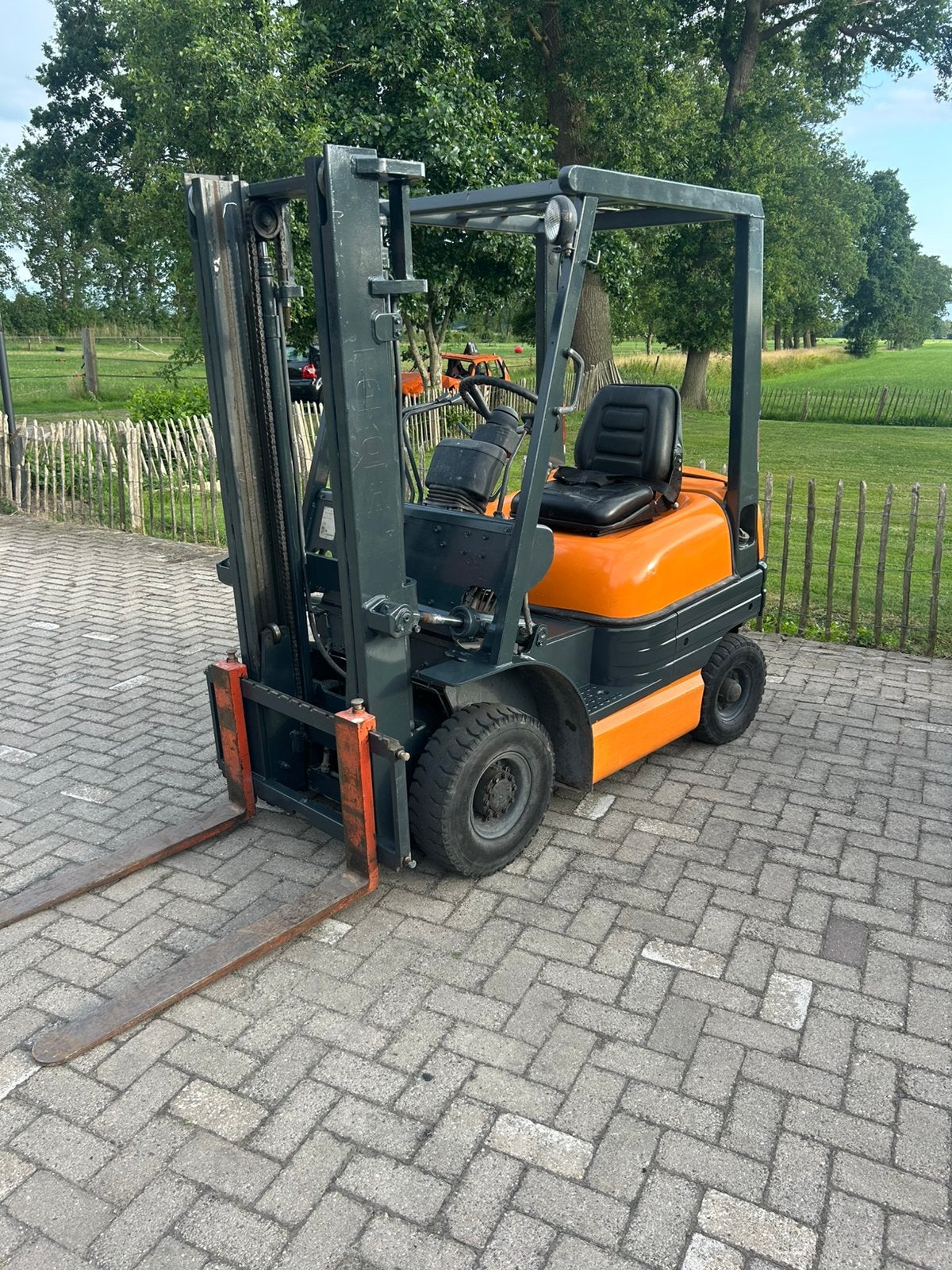 Toyota  benzine heftruck, 2000 tot 3000 kg, Ophalen of Verzenden, Diesel, Heftruck