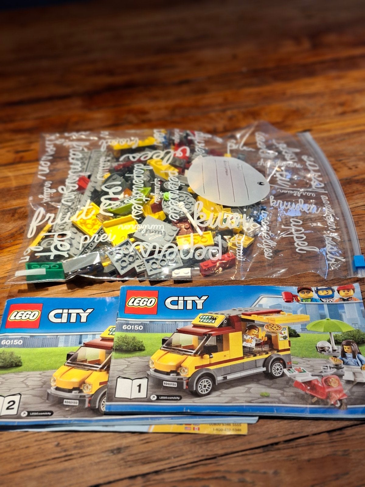 LEGO City 60150 Pizzawagen met instructies, Ophalen, Lego, Compleet, Complete set