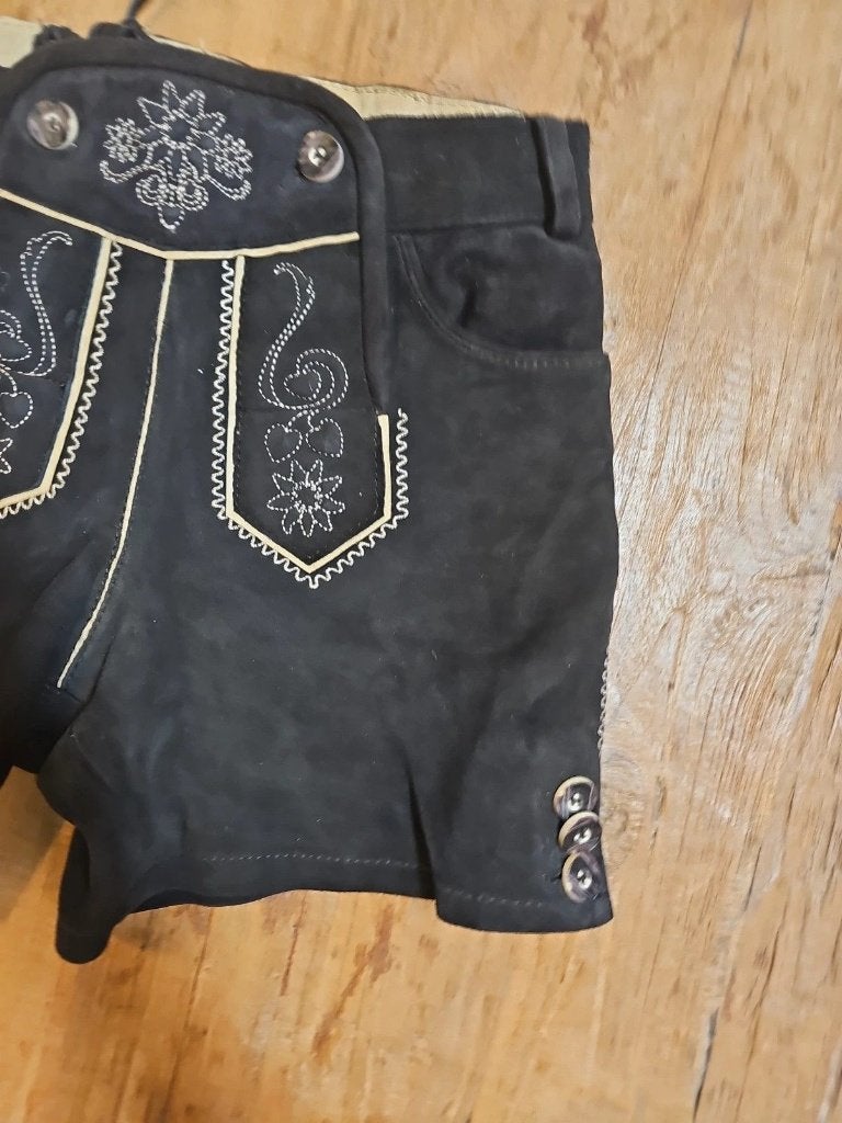 Lederhosen dames, Kleding | Dames, Broeken en Pantalons, Maat 38/40 (M), Zwart, Djt@dejuistetoon.eu, Zo goed als nieuw