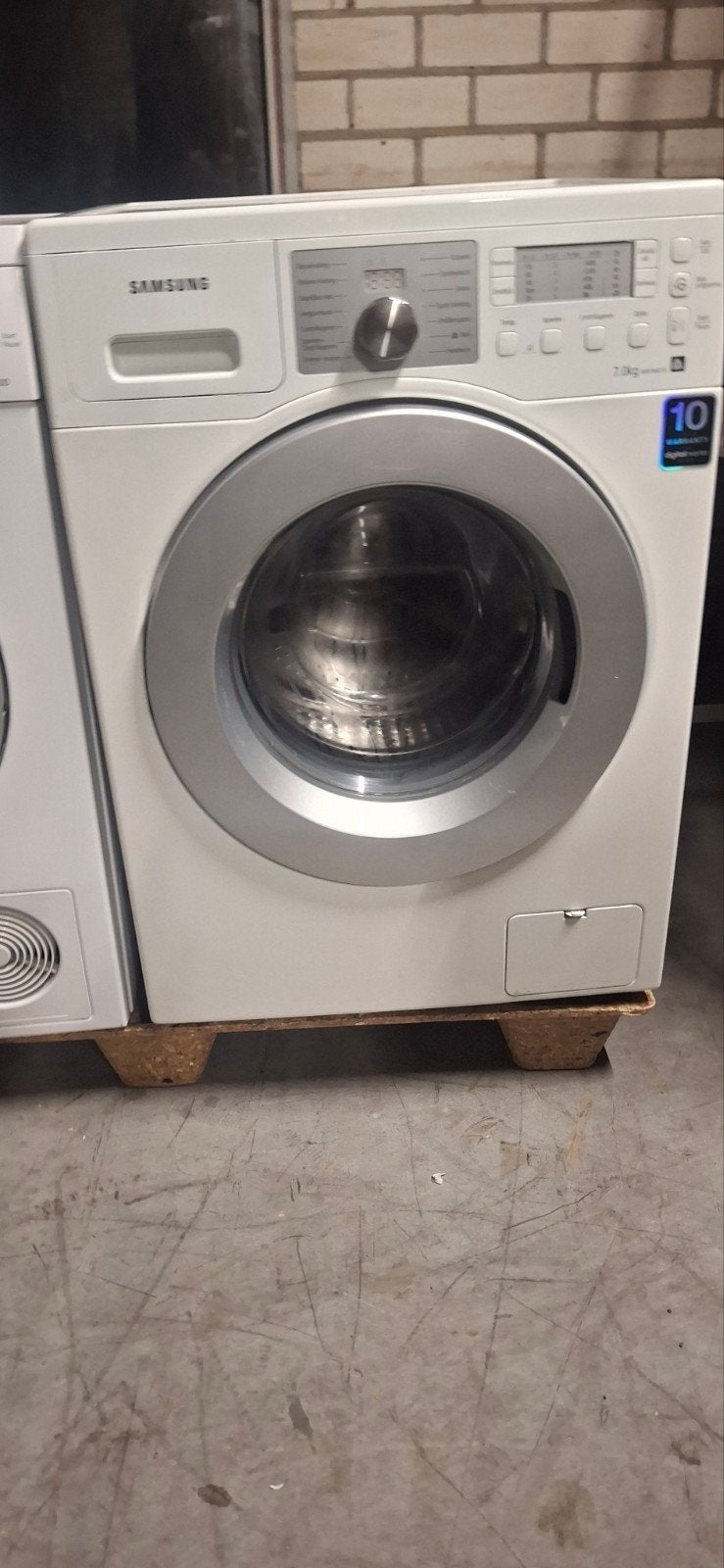 Samsung Wasmachine  Siemens droger, Zo goed als nieuw, Voorlader, 85 tot 90 cm, 1200 tot 1600 toeren