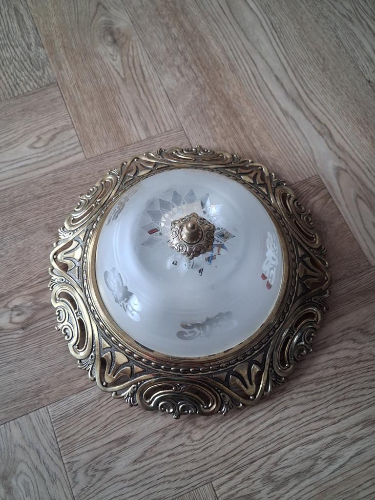 Vintage Art Deco plafondlamp, Ophalen of Verzenden