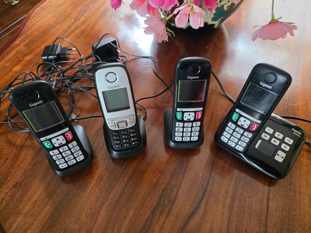 Gigaset met 4 handsets te koop, Ophalen, Gebruikt, 4 handsets of meer