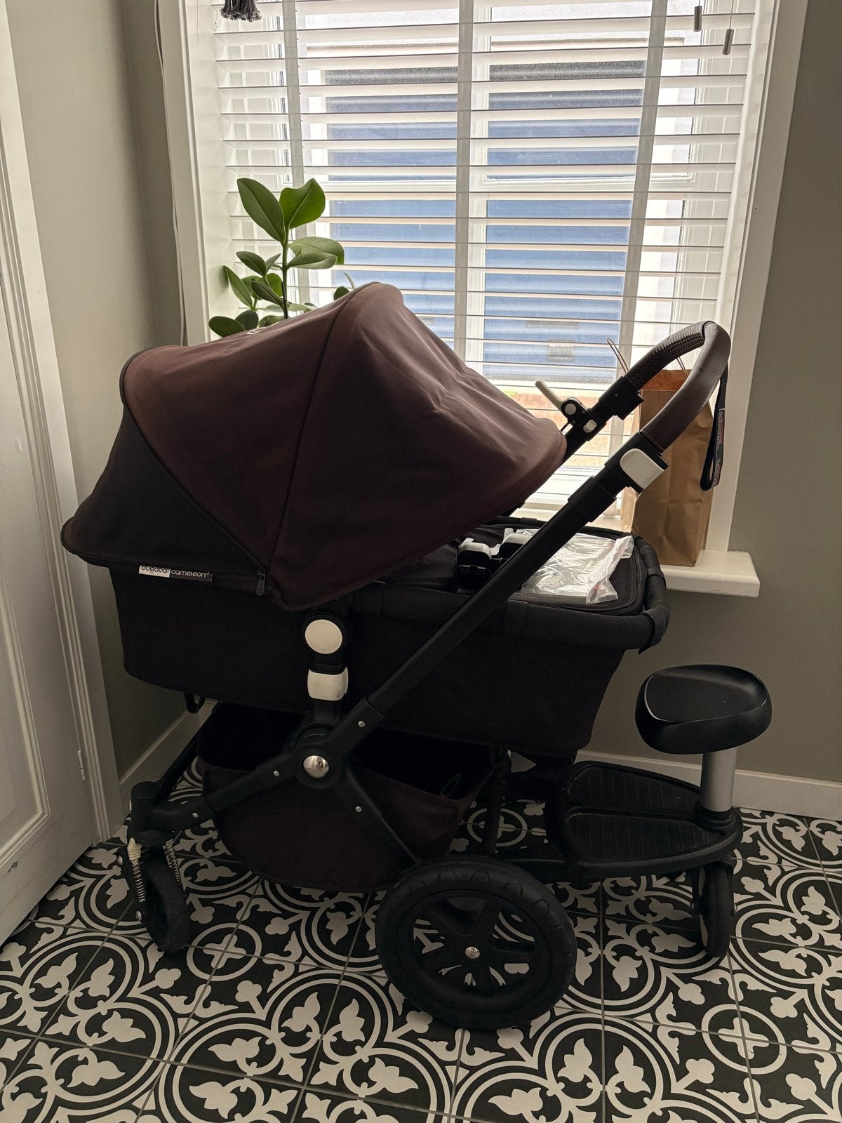 Bugaboo Cameleon 3 All Black met reiswieg en zitje, Gebruikt, Bugaboo, Ophalen of Verzenden, Combiwagen