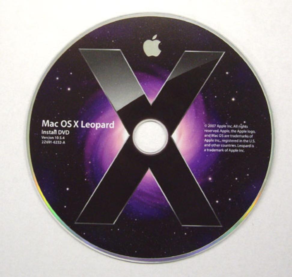 Originele dvd Mac OS X Leopard 10.5.4, Ophalen of Verzenden, Zo goed als nieuw, MacOS