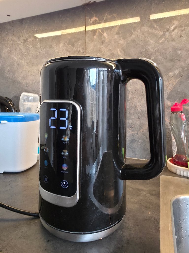 Temperatuur Gecontroleerde Waterkoker, 1 tot 2 liter, Ophalen, Zo goed als nieuw