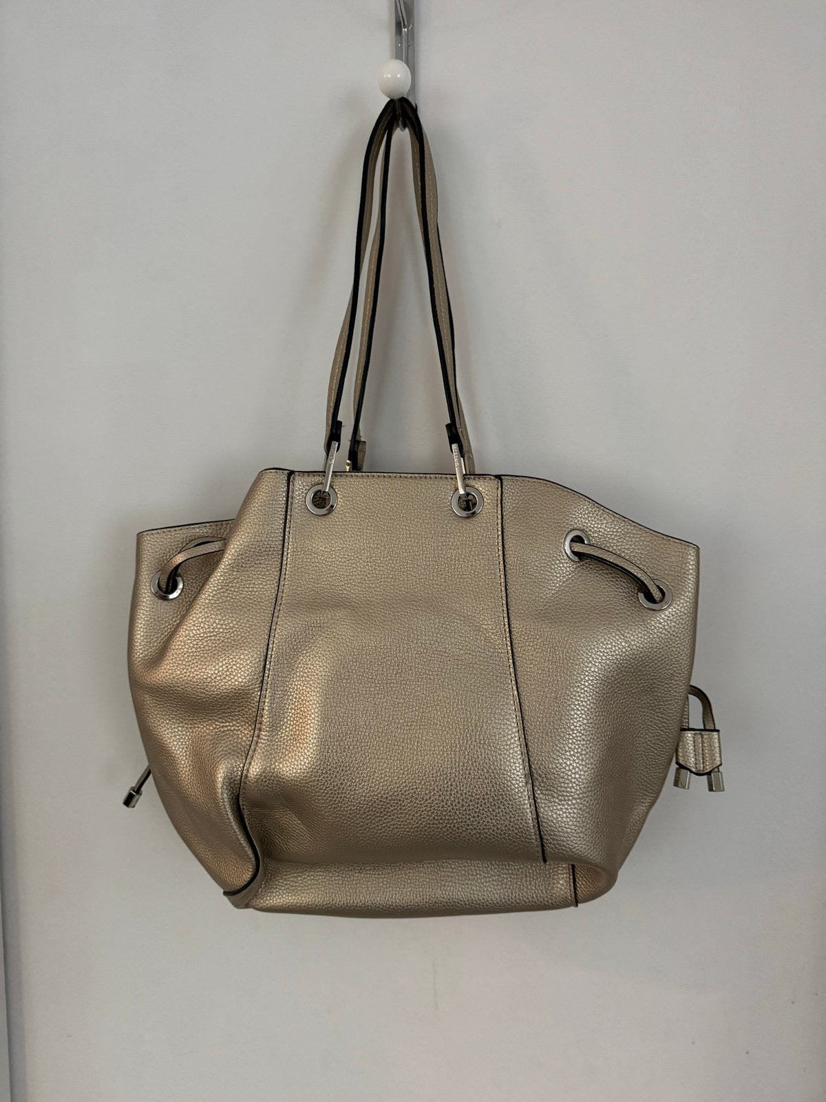 Gouden Shopper Handtas Parfois met Uitneembare Binnentas, Verzenden, Zo goed als nieuw, Overige kleuren, Shopper