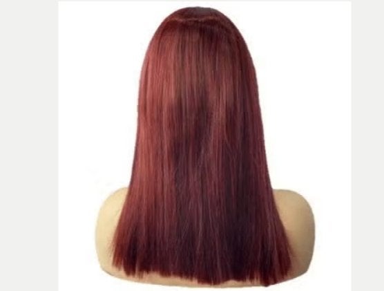 Wijnrode cosplay pruik met Royal Sister pony synthetisch, Ophalen of Verzenden, Nieuw