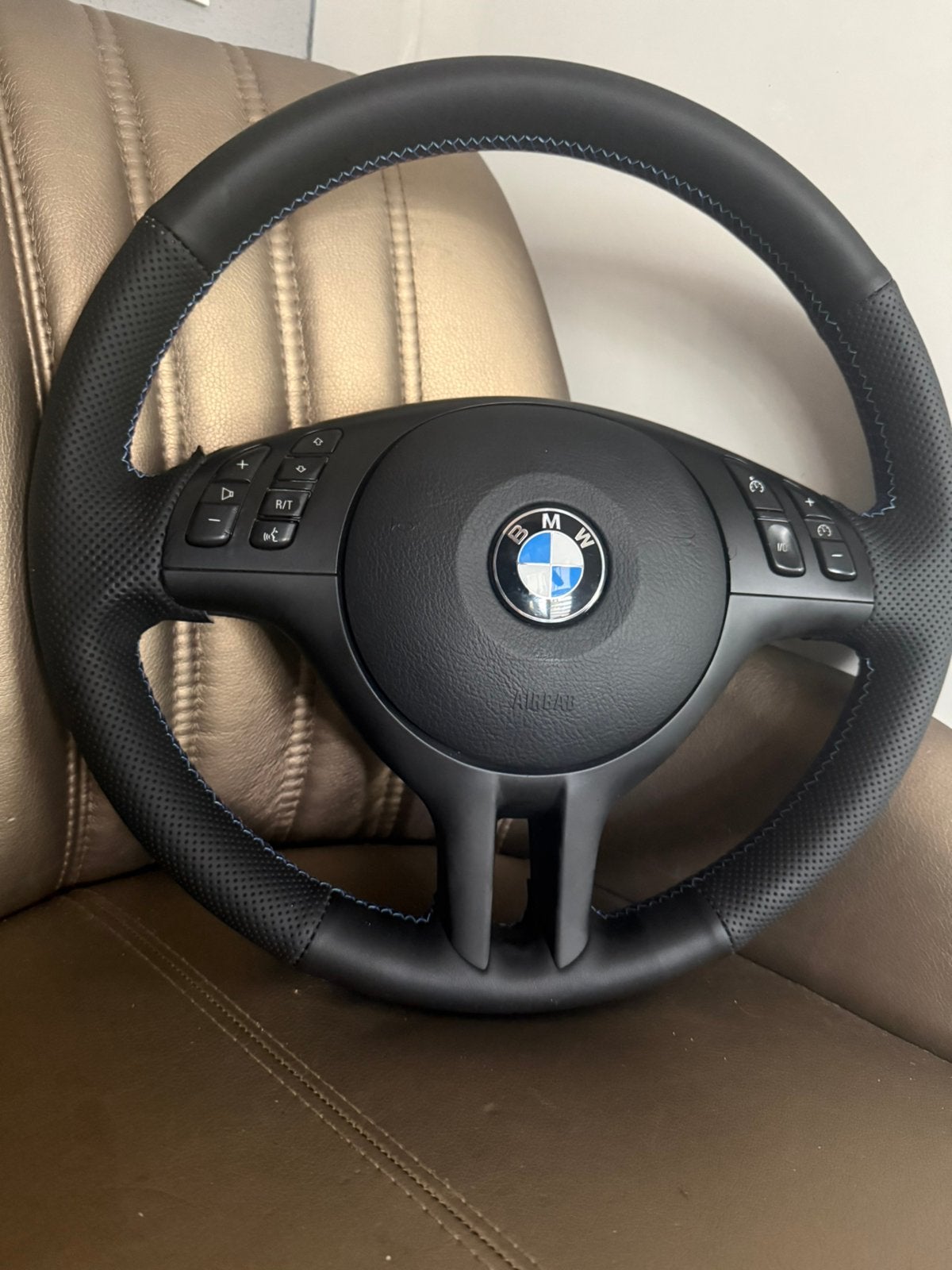 Bmw leder stuurwiel e39 e46 e53 e83, Ophalen of Verzenden, BMW