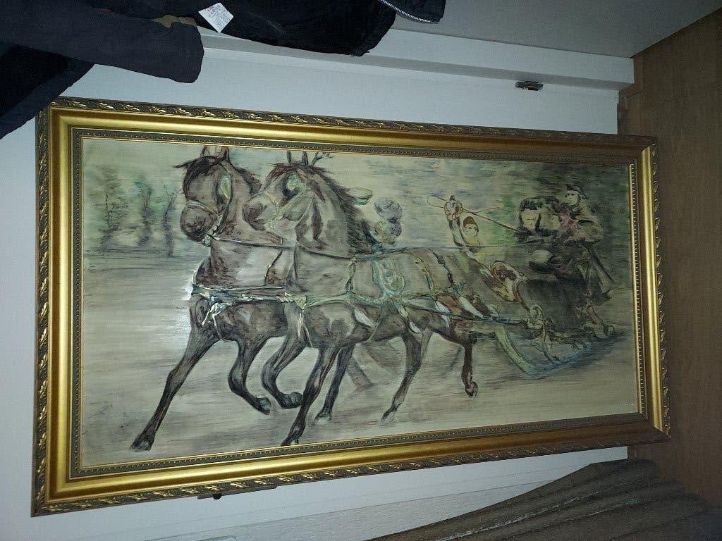 schilderij, Ophalen, Gebruikt, Meerkleurig, Overige stijlen