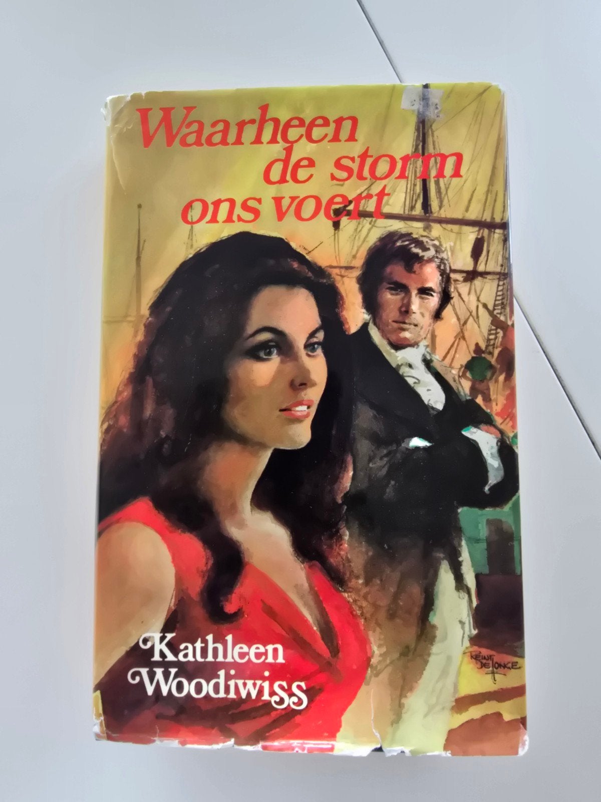 Waarheen de storm ons voert - Kathleen Woodiwiss, Boeken, Ophalen of Verzenden, Gelezen, Kathleen Woodiwiss