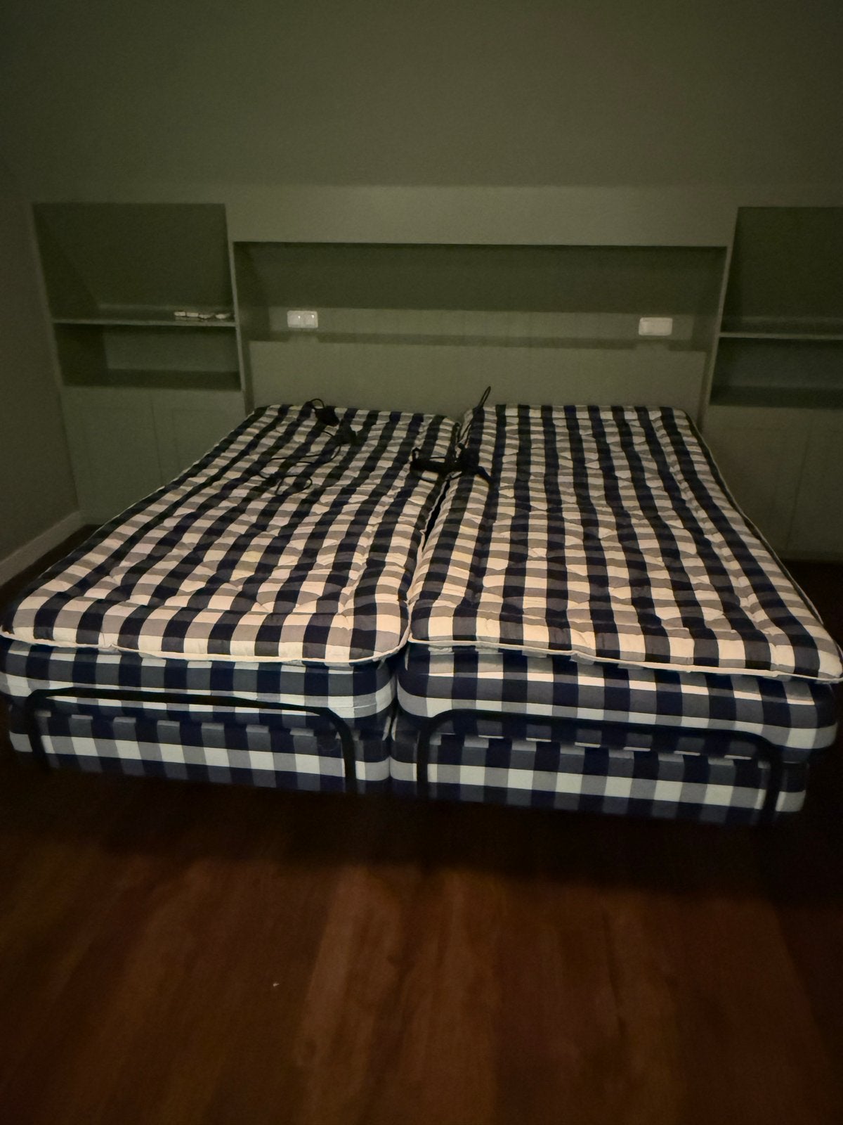 Comfortabel tweepersoonsbed Hastens verstelbaar, Ophalen, Blauw, Tweepersoons, 180 cm