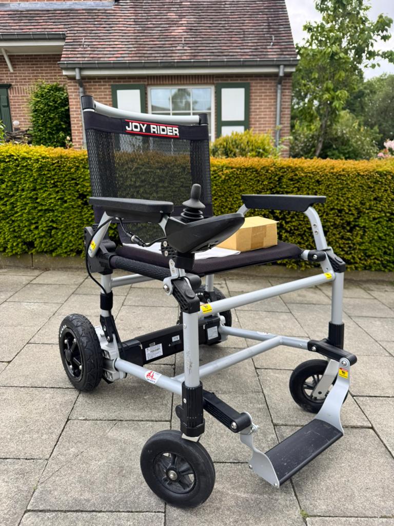 JOY RIDER Elektrische Rolstoel – Opvouwbaar Lichtgewicht, Diversen, Ophalen of Verzenden, Inklapbaar, Zo goed als nieuw, Elektrische rolstoel