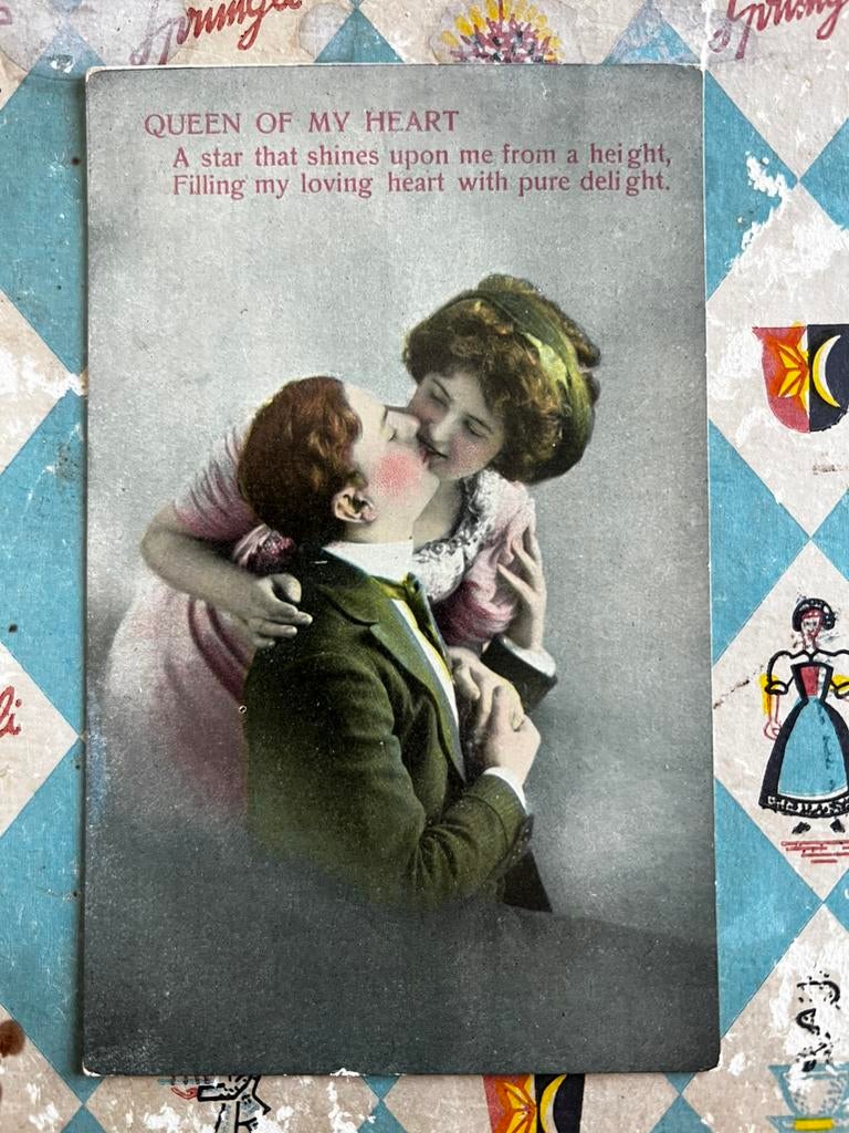 Queen of my heart (AA), Ophalen of Verzenden, Voor 1920, Gelopen, Overige thema's