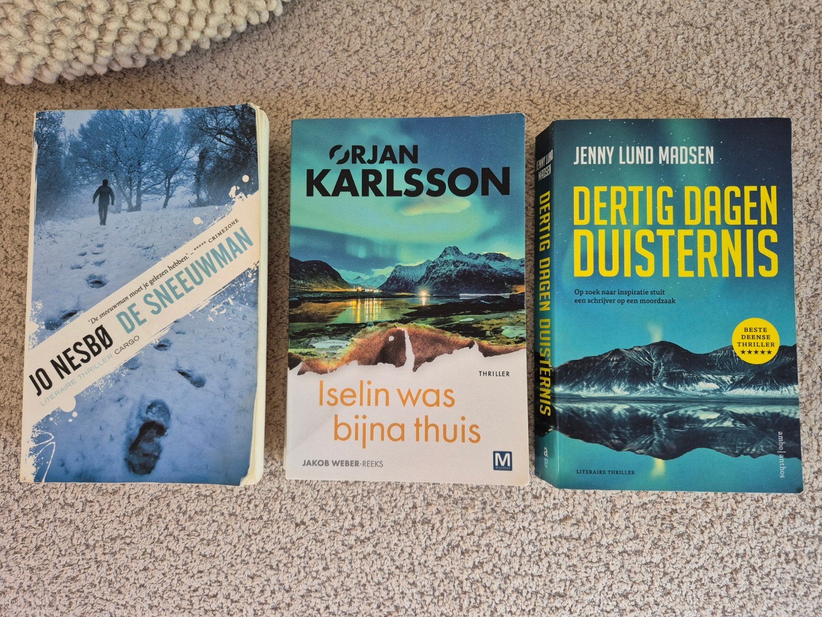 5 spannende boeken - oa Jo Nesbo/Ojan Karlsson/Jenny Madsen, Ophalen of Verzenden