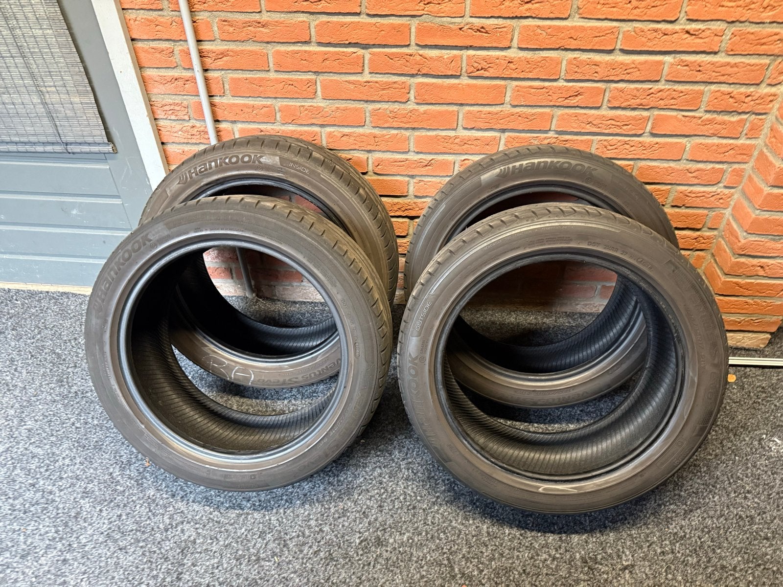 4x Hankook Ventus S1 evo 225/45R17 91W Zomerbanden, Gebruikt, 17 inch, Ophalen of Verzenden, Band(en)