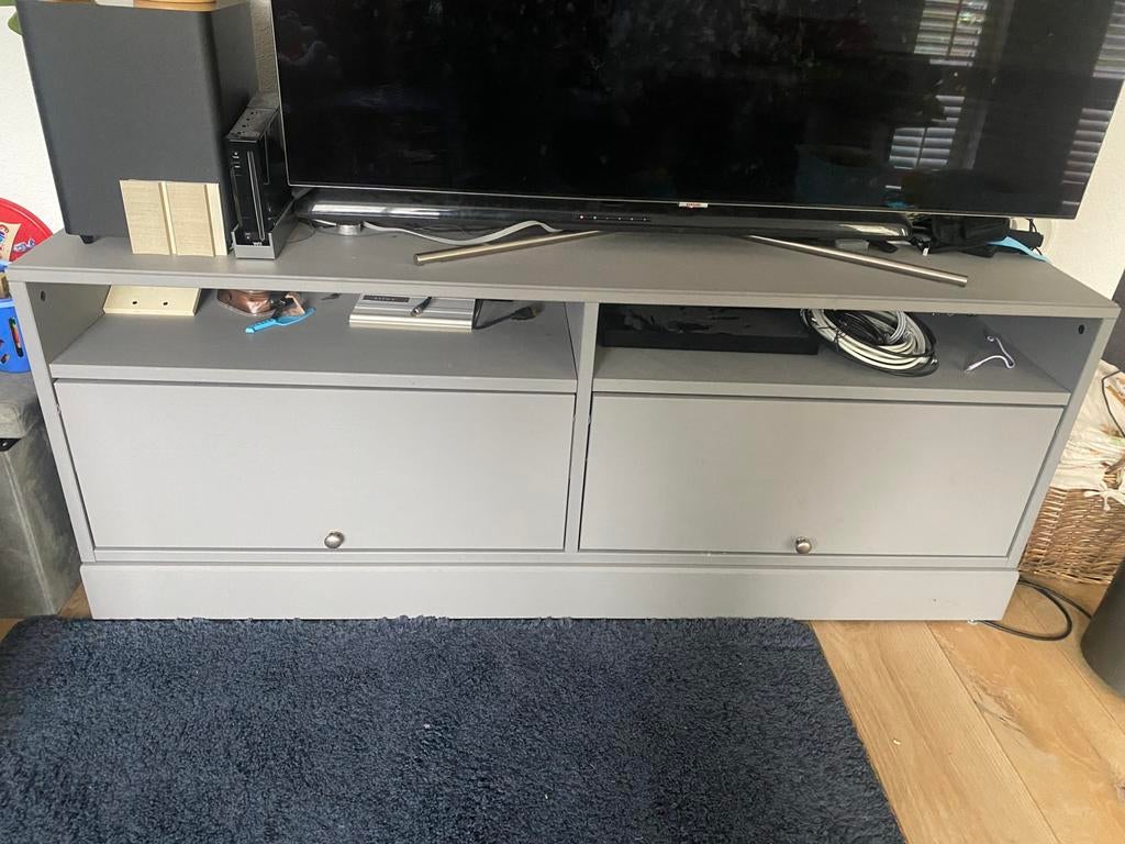 IKEA Havsta tv-meubel grijs, Ophalen, Overige materialen, Gebruikt, 150 tot 200 cm