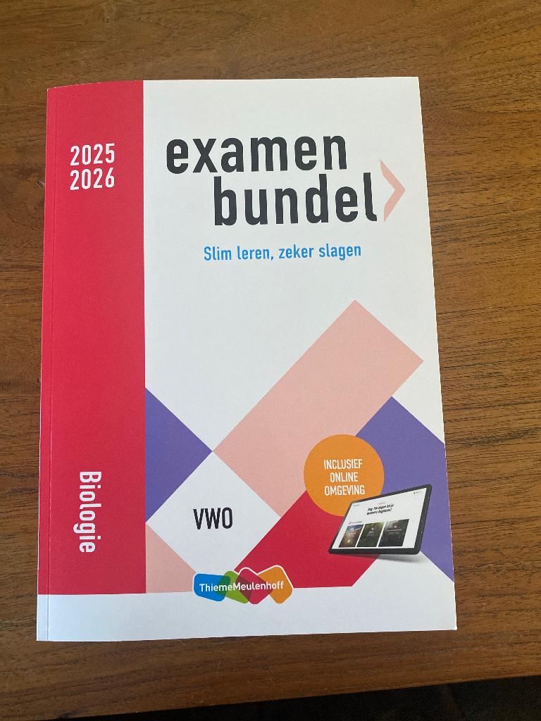 Examenbundel VWO biologie 2025-2026, VWO, Verzenden, Biologie, ThiemeMeulenhoff