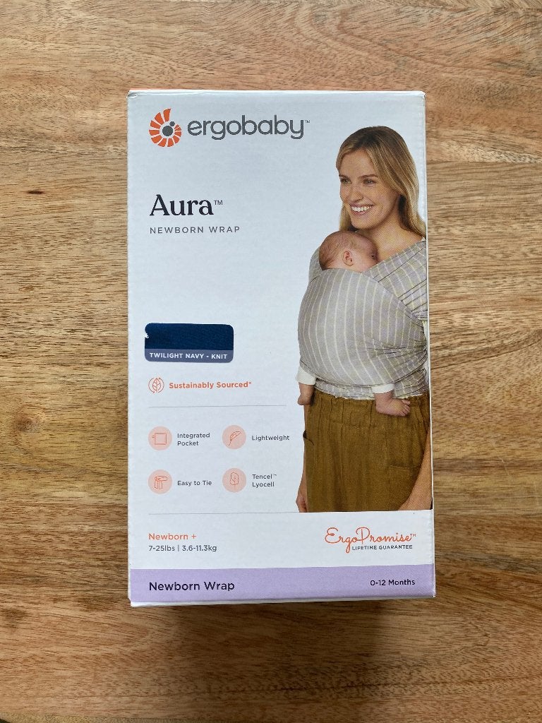 Ergobaby Aura newborn wrap, Overige merken, Ophalen of Verzenden, Zo goed als nieuw, Buik