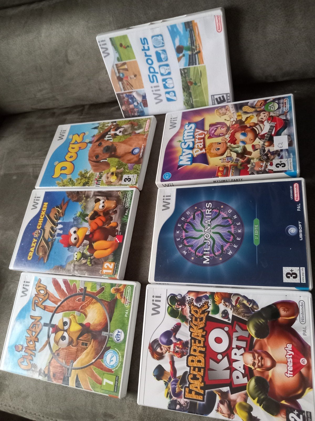 7x Wii Games Bundel: Sports, MySims Party, Doodz, en meer!, Spelcomputers en Games, Gebruikt, Overige genres, Eén computer, Ophalen of Verzenden