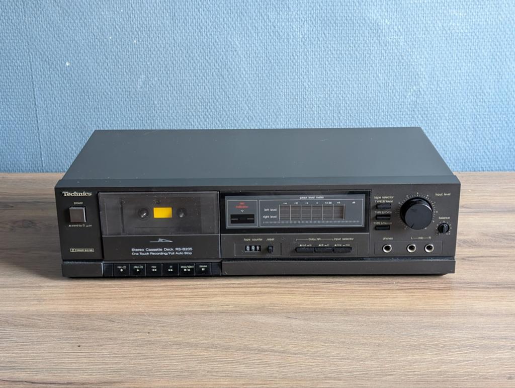 Technics RS-B205 Cassettedeck - Werkt goed!, Ophalen of Verzenden, Enkel, Overige merken, Tiptoetsen