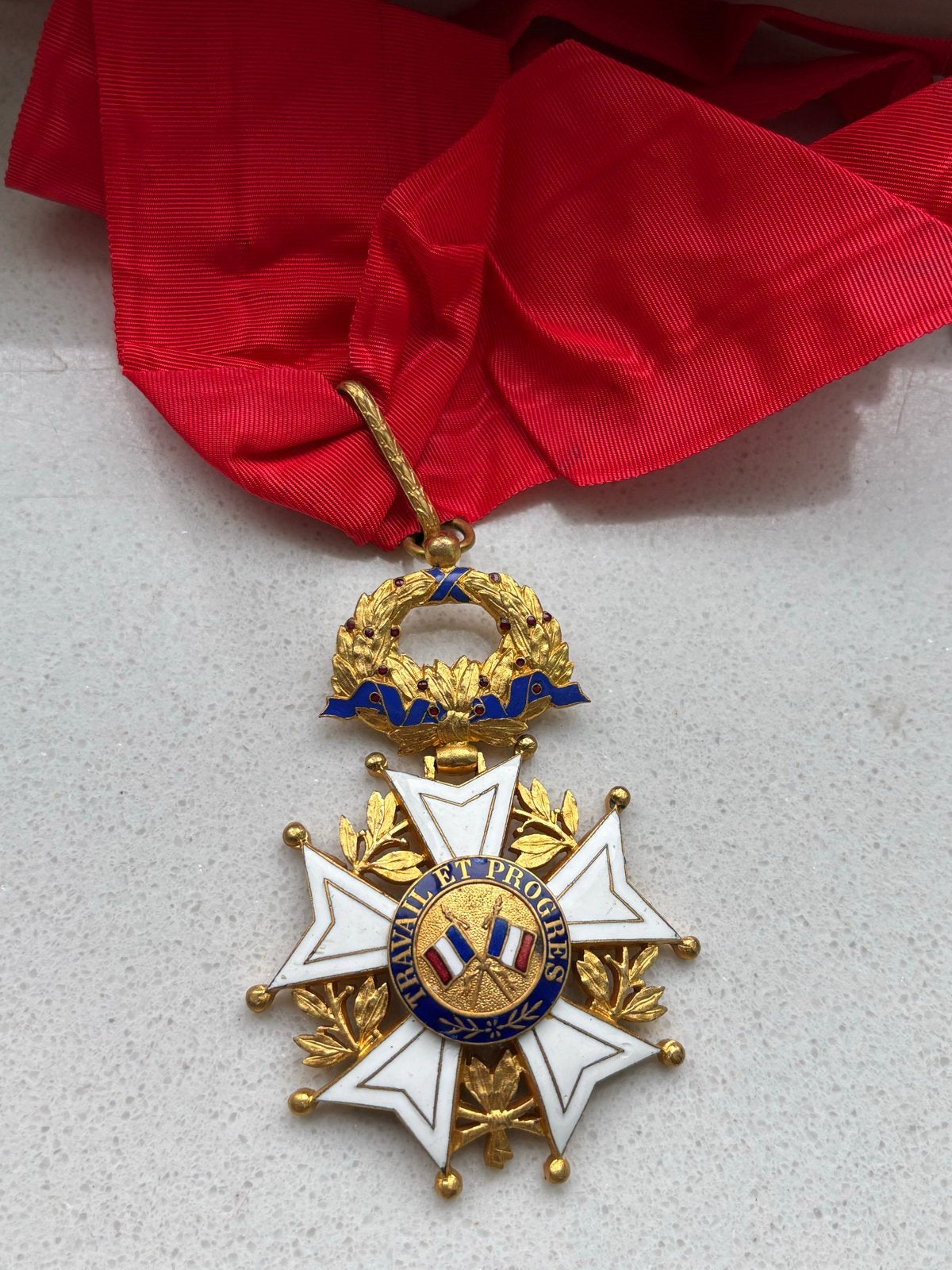 Franse Commandeur Medaille Onderscheiding, Ophalen of Verzenden, Overige materialen, Buitenland