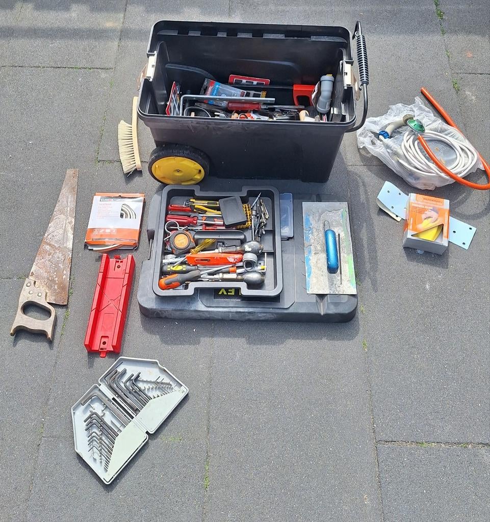 Grote Stanley gereedschapskist met diverse gereedschappen, Ophalen, Gebruikt