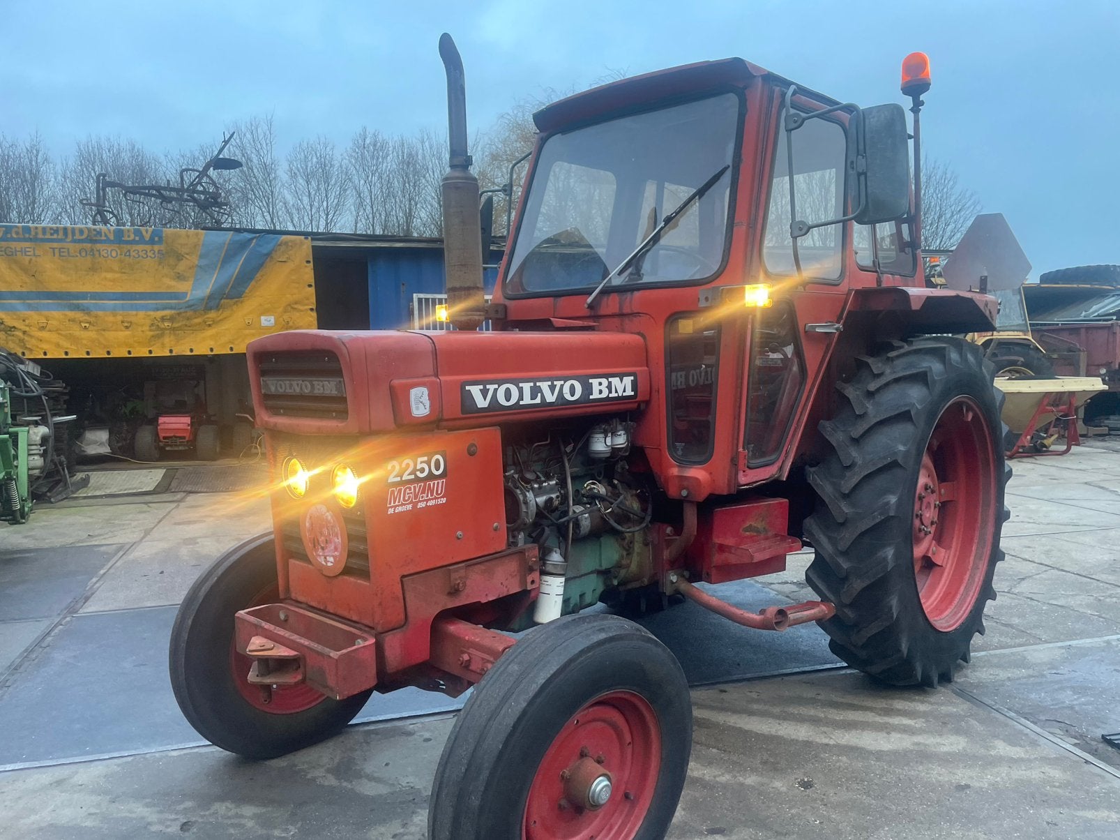 Volvo 2250 goed werkende tractor Veenhuis mesttan, Ophalen, 80 tot 120 Pk, Gebruikt, Same