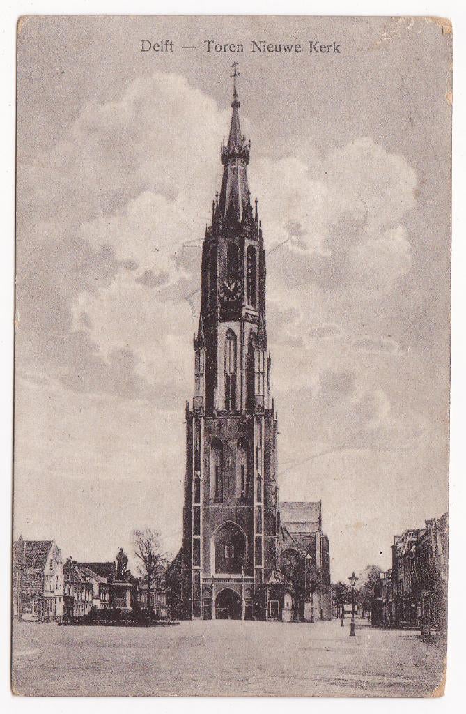 Delft Toren Nieuwe Kerk, Verzenden, Ongelopen, Zuid-Holland
