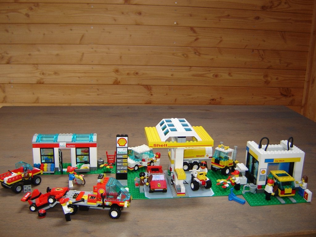LEGO LEGOLAND SHELL SET COMPLEET 1256 E.A. !!!!, Lego, Ophalen of Verzenden, LEGOLAND, Complete set