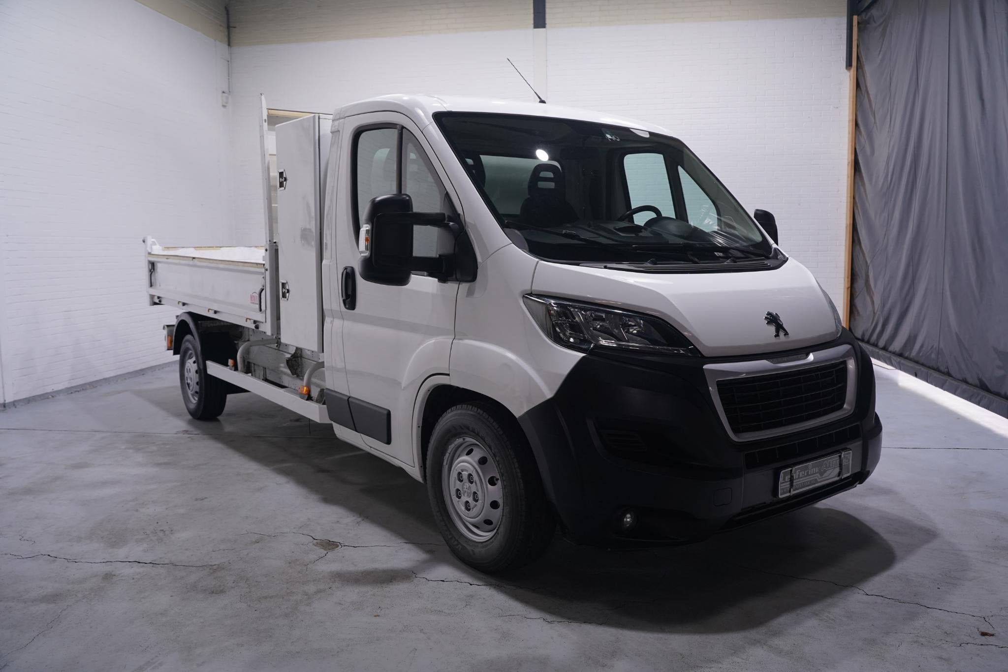 Peugeot Boxer 2.0 HDI 130 pk L4 Kipper Airco, Navi Cruise Co, Voorwielaandrijving, Stof, Gebruikt, 4 cilinders