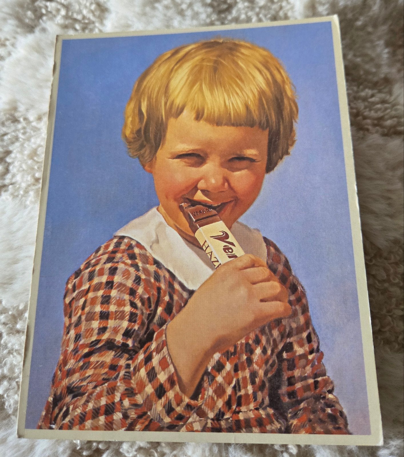 Lachend Kind met Verkade Chocolade, Verzenden, 1960 tot 1980, Gelopen, Kinderen
