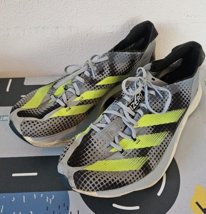 Adidas adizero Pro 3 45 1/3, Adidas, Hardloopschoenen, Verzenden, Zo goed als nieuw
