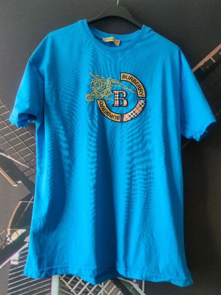 Burberry, Ophalen, Zo goed als nieuw, Maat 52/54 (L), Blauw