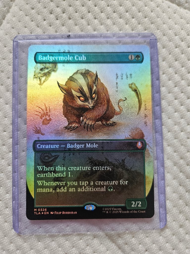 Badgermole cub Magic the gathering, Ophalen of Verzenden, Nieuw, Losse kaart, Foil