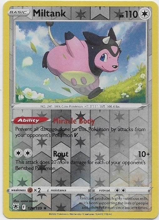 Astral Radiance,  Miltank [reverse] 126/196, Verzenden, Nieuw, Losse kaart