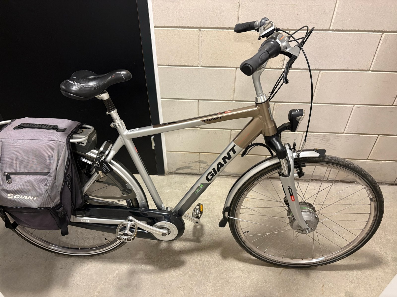 Giant Twist E-bike met fietstassen en 8 versnellingen, Ophalen, Minder dan 30 km per accu, Gebruikt, Giant