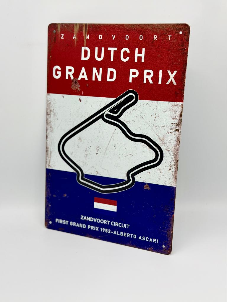 Dutch Grand Prix Zandvoort bord | circuit Zandvoort 20x30cm, Verzenden, Nieuw, Auto's